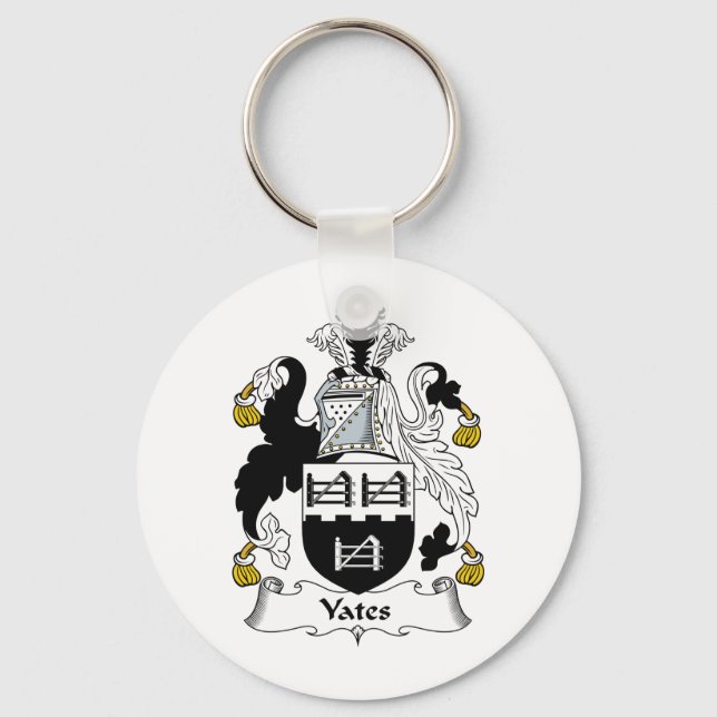 Yates Family Crest Keychain (Front)