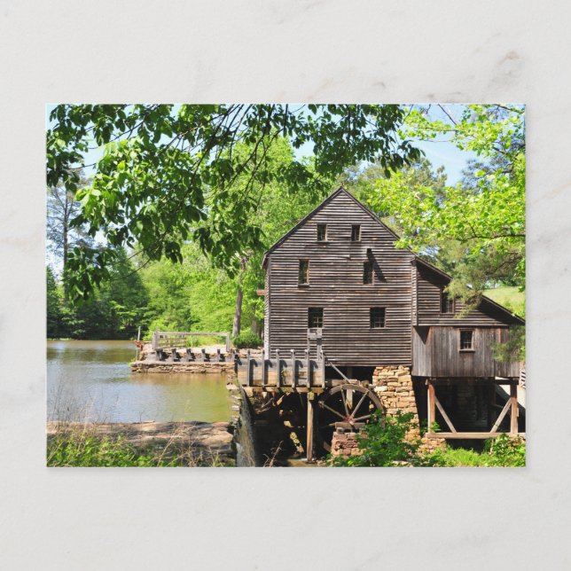 Yates Mill in Raleigh, North Carolina Postcard (Front)