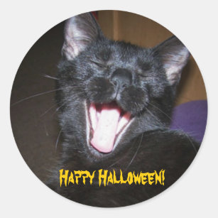 Yawn...Happy Halloween! Classic Round Sticker