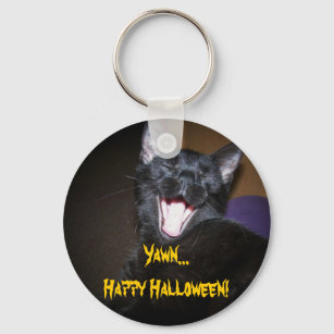 Yawn...Happy Halloween! Keychain