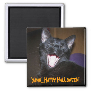 Yawn...Happy Halloween! Magnet