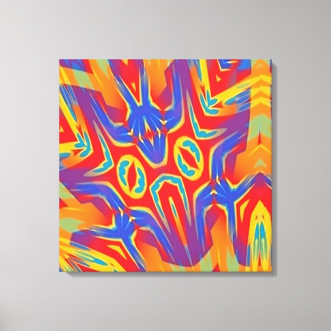 Yawn Over Baphomet Street Canvas Print (Front)