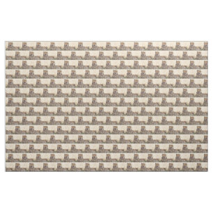 Yawning Cheetah Fabric