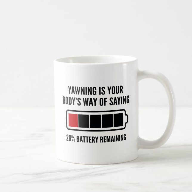 Yawning Coffee Mug (Right)