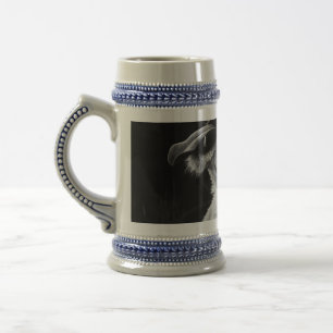 yawning lion beer stein