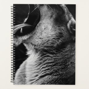 yawning lion planner