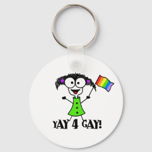 Yay 4 Gay Keychain