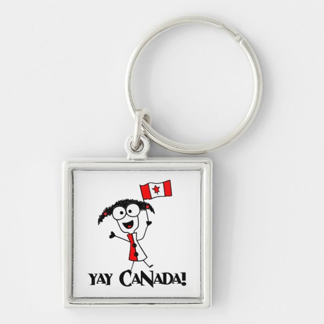 Yay Canada! Leychain Keychain (Front)
