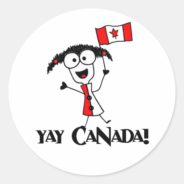 Yay Canada! Stickers (Front)