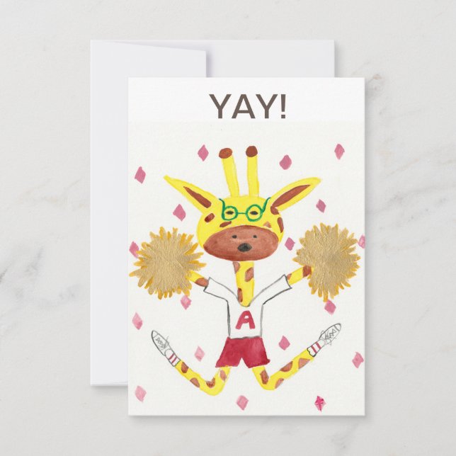 Yay ! Carte de voeux (Devant)