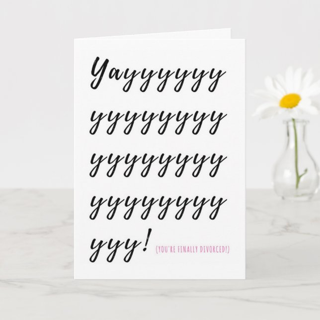 Yay ! Cartes de divorces (Petite plante)