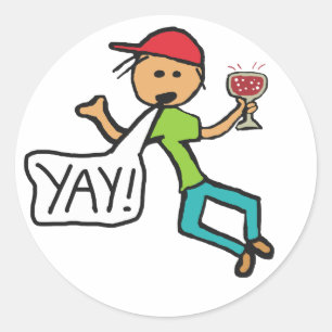 Yay! Classic Round Sticker
