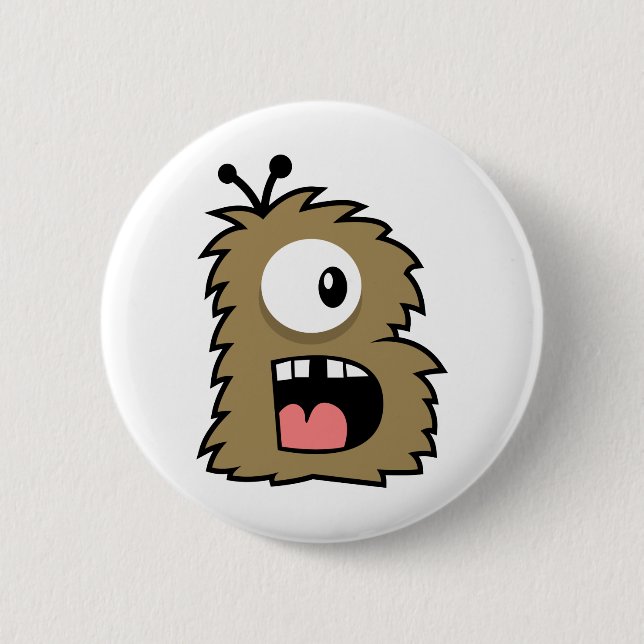 Yay For Colour Monster Alphabet 2 Inch Round Button (Front)