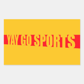Yay Go Sports Sarcastic Funny Anti Sports Humor Sticker