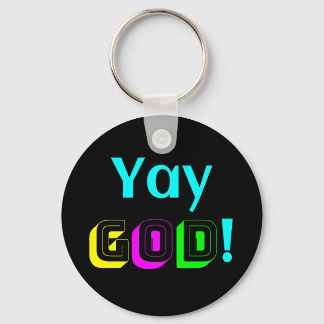 Yay God Keychain (Front)