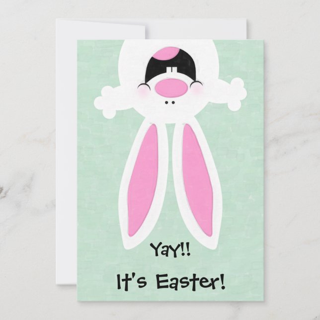 Yay! It's Easter! Easter Egg Hunt Invitation (Front)