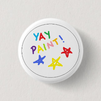 yay paint! 1 inch round button