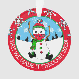 Yay, we made it through 2020 Christmas Keepsake Ornament