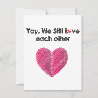 Yay, We Still Like Each Other Holiday Card