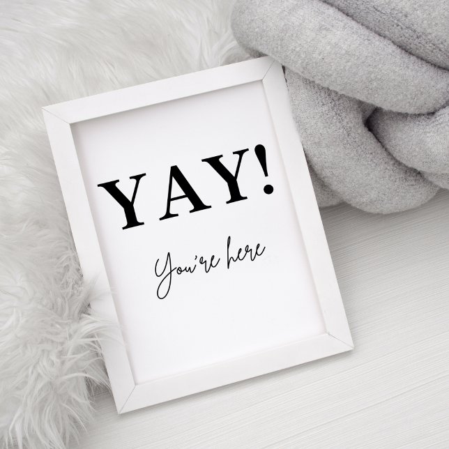 yay you're here sign (Creator Uploaded)