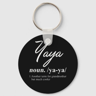 YaYa Funny Definition Keychain