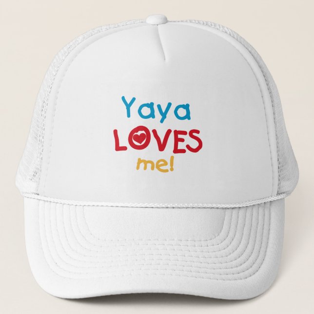 Yaya Loves Me tshirts and Gifts Trucker Hat (Front)