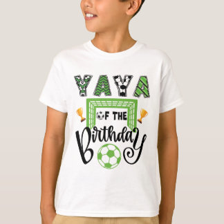 Yaya Of The Birthday Boy Soccer Player Bday Party  T-Shirt