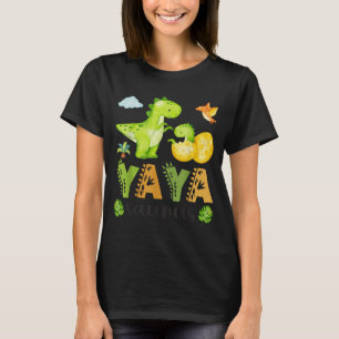 Yaya Saurus T-Rex Dinosaur Matching Mothers Day T-Shirt