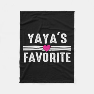 Yaya's Favorite  Fleece Blanket