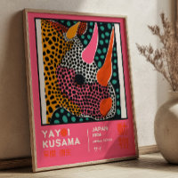 Yayoi Kusama Abstract Rhino Colorful Exhibition