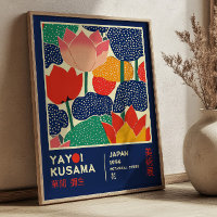 Yayoi Kusama Floral Exhibition Pop Art Retro