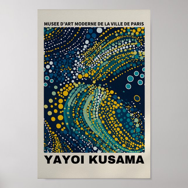 Yayoi Kusama Inspiré Art Abstrait Impression (Devant)