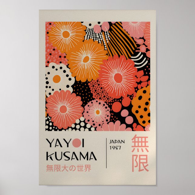 Yayoi Kusama Inspiré Art Abstrait Impression (Devant)