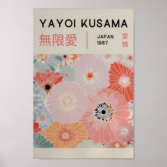 Yayoi Kusama Inspiré Art Abstrait Impression (Devant)