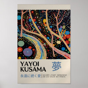 Yayoi Kusama Inspiré Art Abstrait Impression