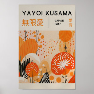 Yayoi Kusama Inspiré Art Abstrait Impression