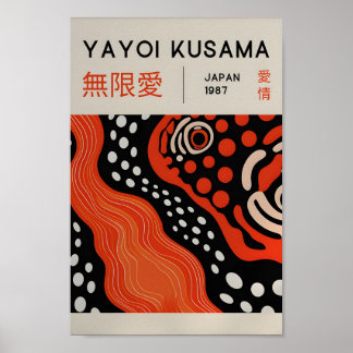 Yayoi Kusama Inspiré Art Abstrait Impression
