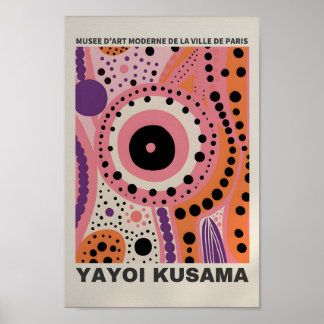Yayoi Kusama Inspired Abstract Art Print