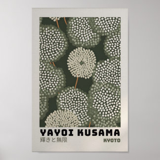 Yayoi Kusama Inspired Abstract Art Print