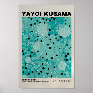 Yayoi Kusama Inspired Abstract Art Print