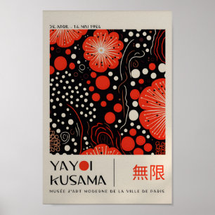 Yayoi Kusama Inspired Abstract Art Print