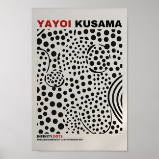 Yayoi Kusama Inspired Abstract Art Print 
