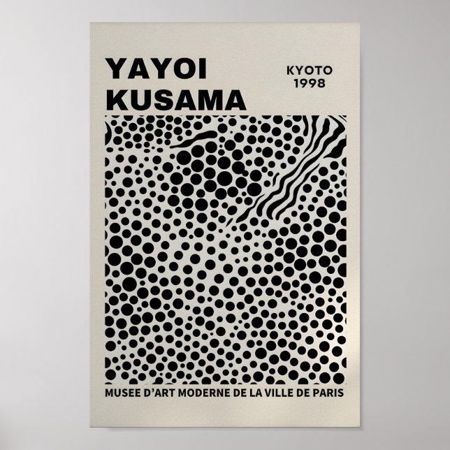 Yayoi Kusama Inspired Abstract Art Print (Front)