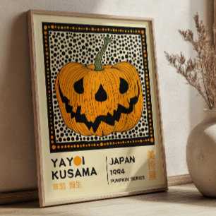 Yayoi Kusama Pop Art Pumpkin Exhibition Poster