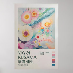 Yayoi Kusama Print, Modern Art Print, Japandi Poster