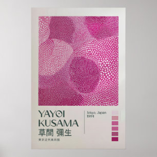 Yayoi Kusama Print, Modern Art Print, Japandi Poster