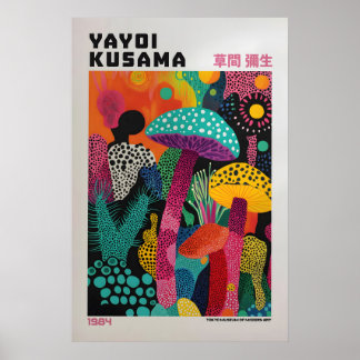 Yayoi Kusama Print, Modern Art Print, Livingroom Poster