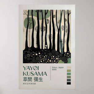 Yayoi Kusama Print, Modern Art Print, Livingroom Poster