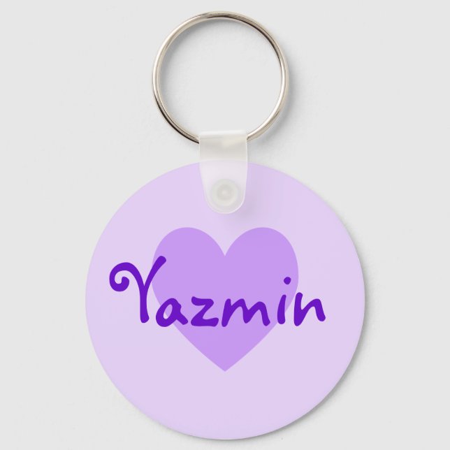 Yazmin in Purple Keychain (Front)