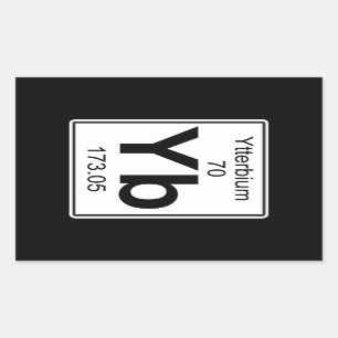 Yb - Ytterbium Sticker